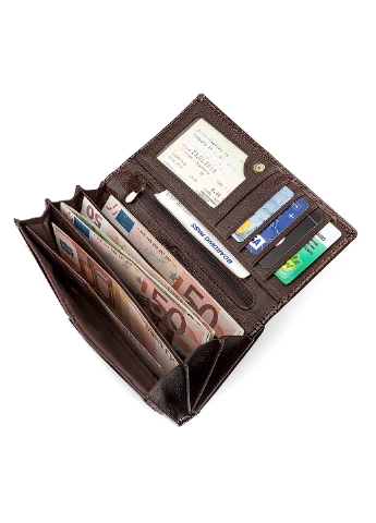 Жіночий шкіряний гаманець 18,5х9,5х3 см st leather (252128823)