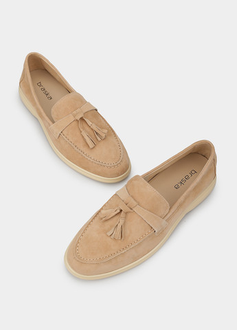 Braska Туфлі лофери бежевий з натуральна замша, — демісезон (363485283)