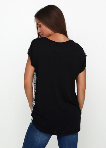 Комбинированная летняя футболка Black Rose