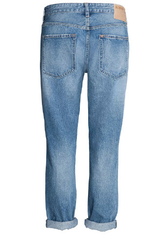 Джинси H&M бойфренди однотонні світло-сині джинсові