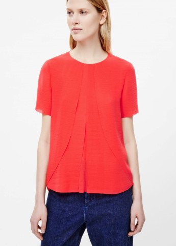 Красная летняя блуза Cos