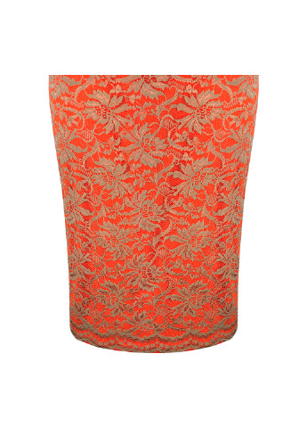 Оранжевая повседневный однотонная юбка F&F карандаш
