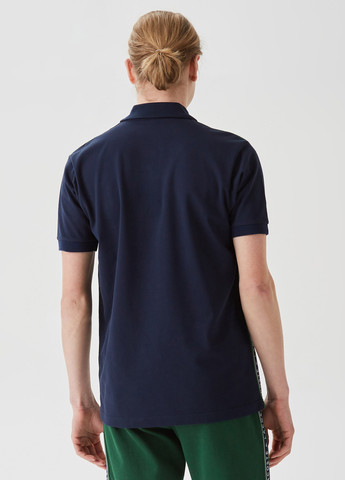 Темно-синяя футболка-поло для мужчин Lacoste с логотипом