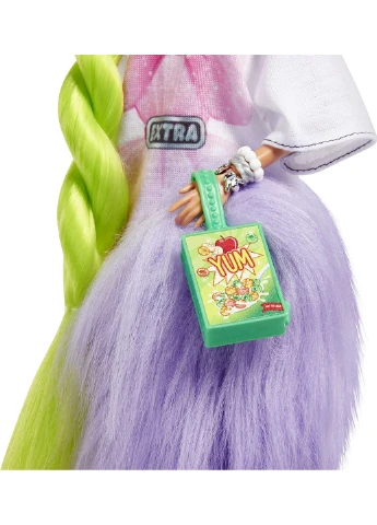 Кукла Barbie Extra Doll #11 Барби Экстра з неоново-зеленим волоссям (HDJ44) Mattel (255665559)