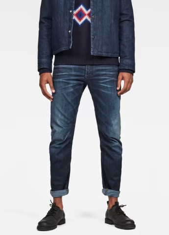 Черные демисезонные джинсы Raw