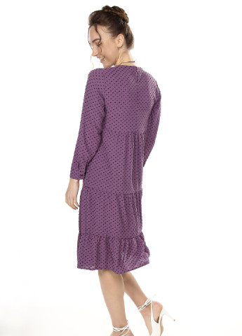 Фиолетовое кэжуал платье be-4566 s фиолетовый (2000904099368) Helly однотонное