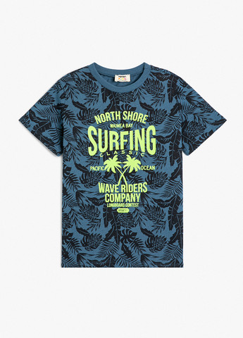 Морской волны летняя футболка KOTON