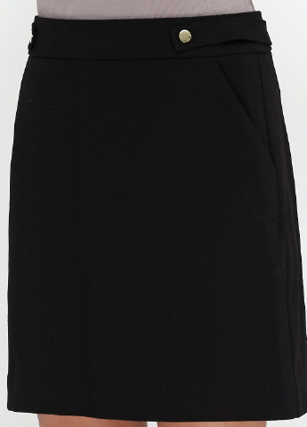 Черная кэжуал юбка H&M с высокой талией
