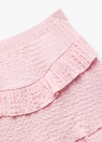 Светло-розовая кэжуал однотонная юбка KOTON а-силуэта (трапеция)