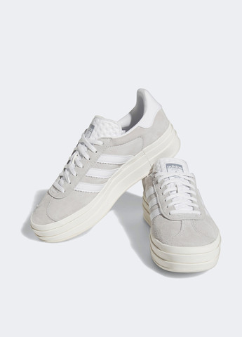 Серые кеды adidas GAZELLE BOLD