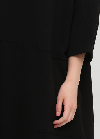 Черное кэжуал платье оверсайз, платье-футболка C&A однотонное