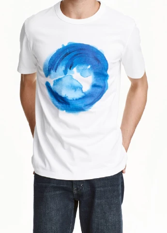 Белая футболка H&M