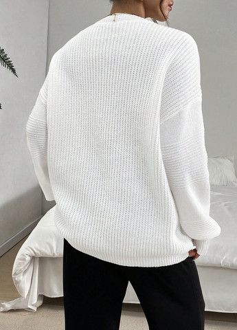 Белый демисезонный джемпер джемпер SHEIN