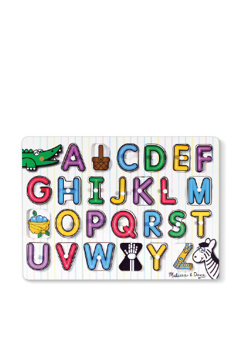 Дерев'яна рамка-вкладиш Англійська абетка, 22х29 см Melissa & Doug (251711114)