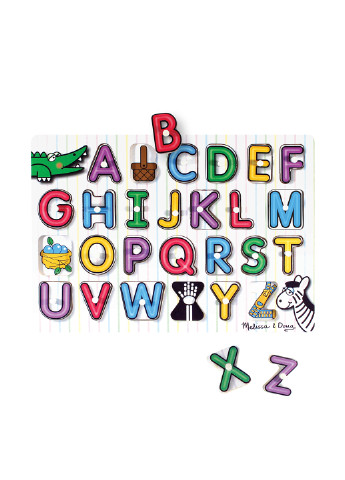 Дерев'яна рамка-вкладиш Англійська абетка, 22х29 см Melissa & Doug (251711114)