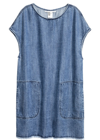 Синее джинсовое платье H&M