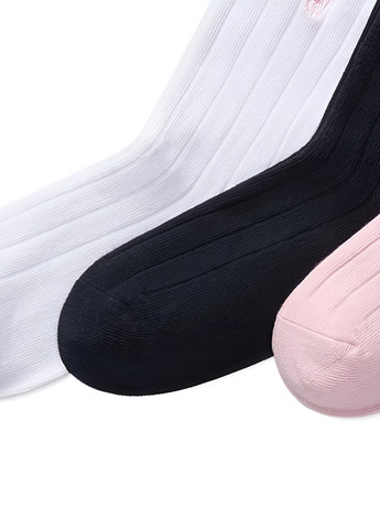 Комбинированные носки (3 пары) Ralph Lauren однотонные (336933382)