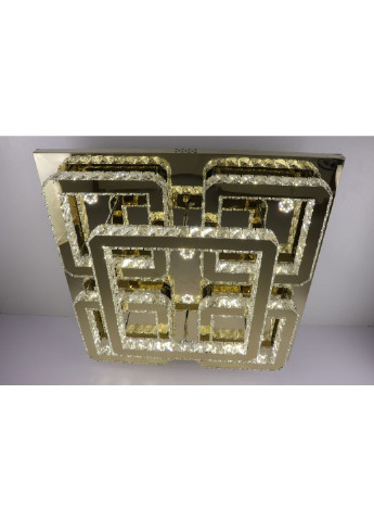 Люстра стельова кришталева LED з пультом C1787/800*800-gd Золото 17х80х80 см. Sunnysky (253629803)