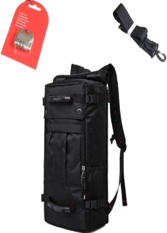 Дорожній туристичний рюкзак сумка з довгою ручкою і навісним кодовим замком 32х20х54 см (542124-Т) Чорний Francesco Marconi (236006158)