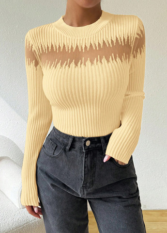 Кремовий демісезонний джемпер джемпер SHEIN