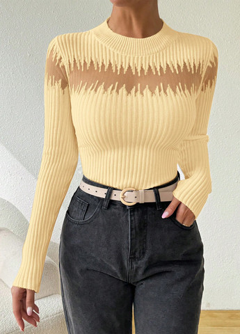 Кремовий демісезонний джемпер джемпер SHEIN