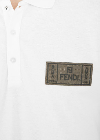 Белая футболка-поло для мужчин Fendi