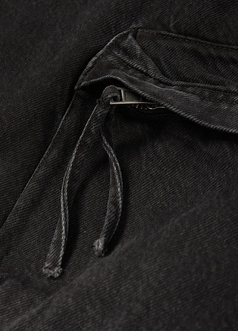 Темно-серая джинсовая однотонная юбка C&A карго