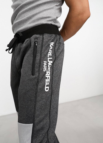 Серые спортивные, кэжуал демисезонные джоггеры брюки Karl Lagerfeld