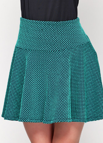 Бирюзовая кэжуал с геометрическим узором юбка befree мини