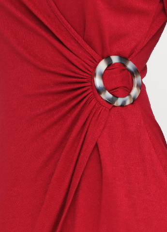 Бордовое кэжуал платье Rinascimento однотонное