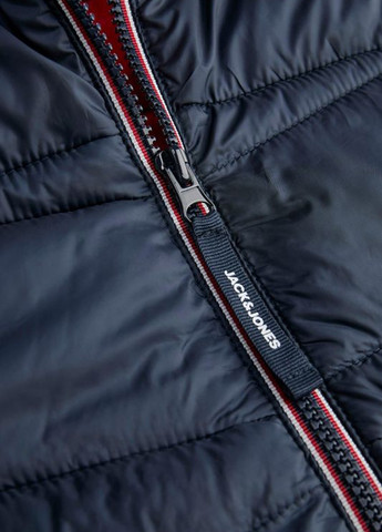 Темно-синя демісезонна куртка Jack & Jones