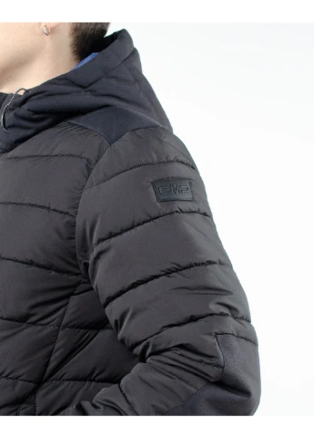 Черная зимняя куртка man jacket fix hood CMP