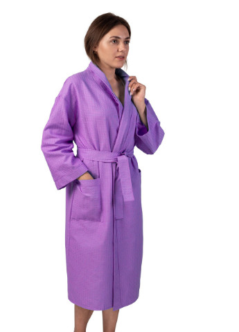 Вафельный халат Кимоно размер (54-56) XL 100% хлопок Luxyart (231472651)