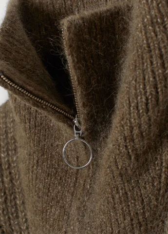 Оливковий (хакі) демісезонний светр H&M