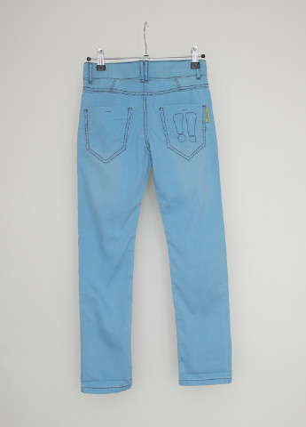 Голубые кэжуал демисезонные зауженные брюки Desigual