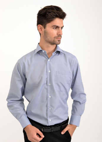 Светло-синяя кэжуал рубашка в клетку Ager с длинным рукавом