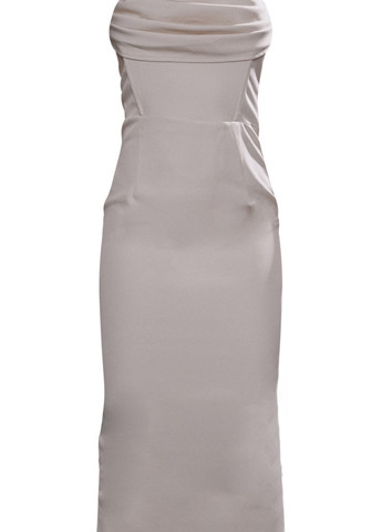 Кремова кежуал, коктейльна сукня футляр PrettyLittleThing однотонна
