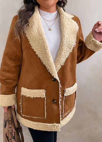 Охра зимня куртка куртка-піджак SHEIN