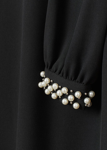 Чорна кежуал сукня а-силует H&M однотонна