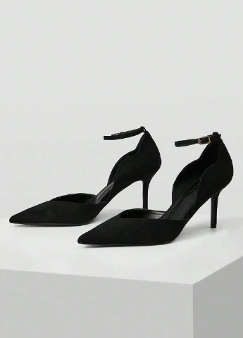 SHEIN Туфлі чорний з штучна замша, китай — демісезон (367018438)