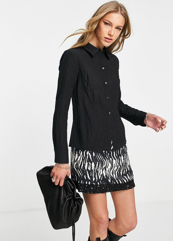 Чёрная блуза Topshop