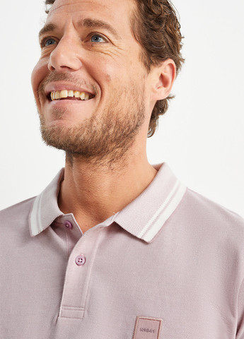 Лиловая футболка-поло для мужчин C&A однотонная