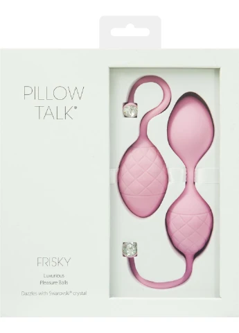 Роскошные вагинальные шарики с кристаллом Swarovski 15-23х5-6 см Pillow Talk (252010518)