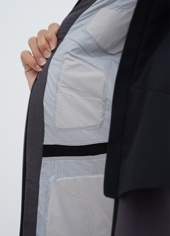 Темно-серая демисезонная куртка OROS