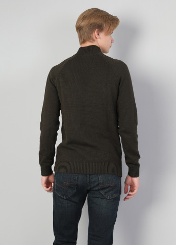 Оливковый (хаки) демисезонный свитер Colin's