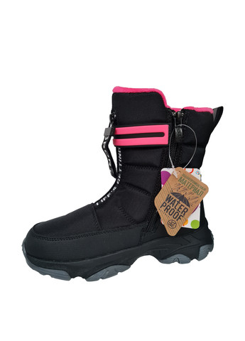 Черные кэжуал зимние термоботинки JG