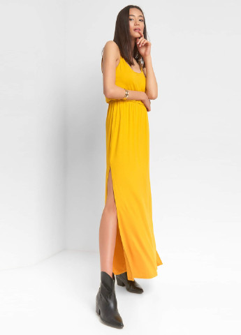 Желтое кэжуал платье а-силуэт Orsay однотонное