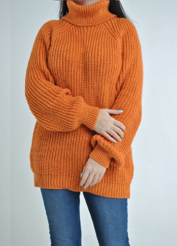 Помаранчевий зимовий светр Berta Lucci