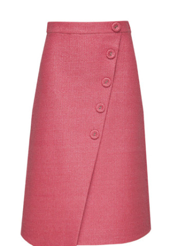 Розовая кэжуал однотонная юбка Dafna May
