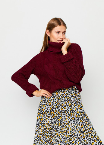 Бордовий зимовий светр Karree